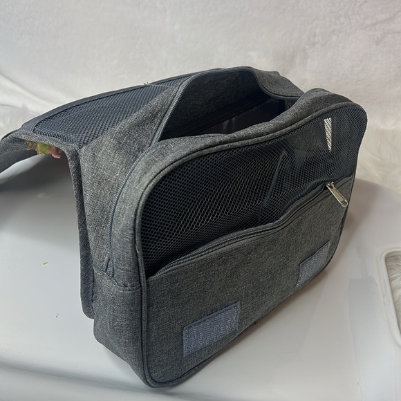 HANGING TRAVEL BAG W/Rose & Rhinestone Detail - Picture 5 of 11